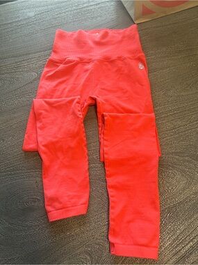 Free People Seamless High-Waist Leggings in Red Breathable in the back